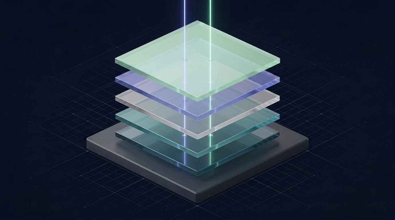 All five layers of the platform stacked on one foundation